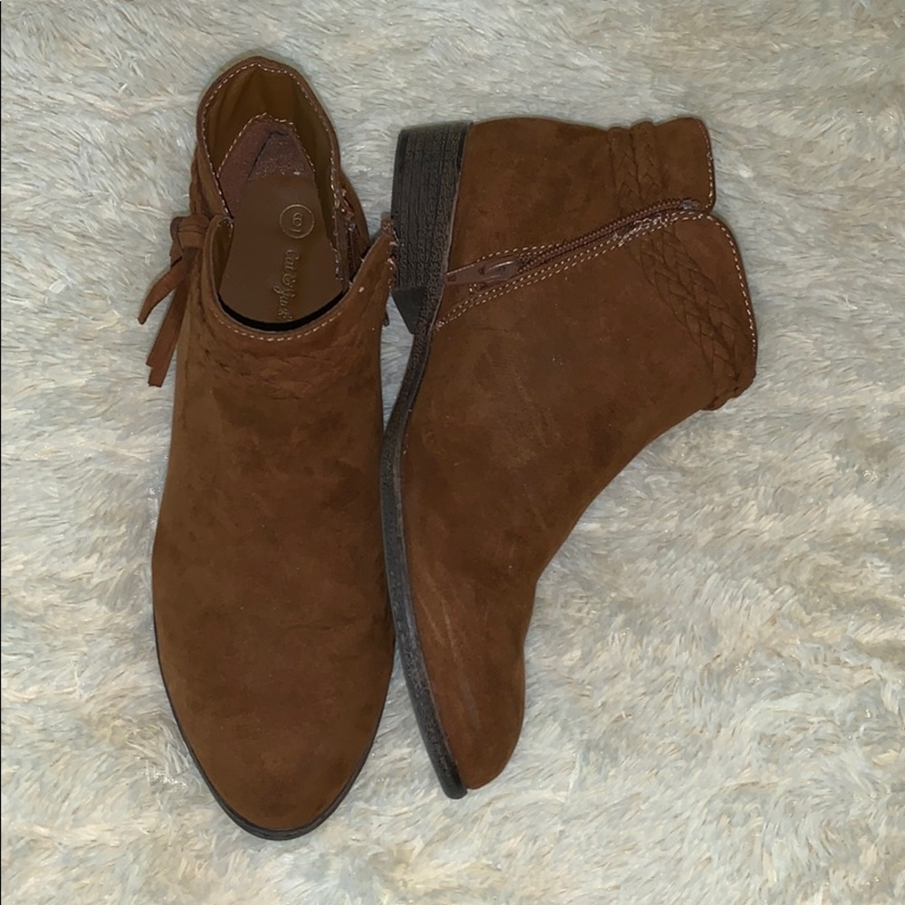 brown booties